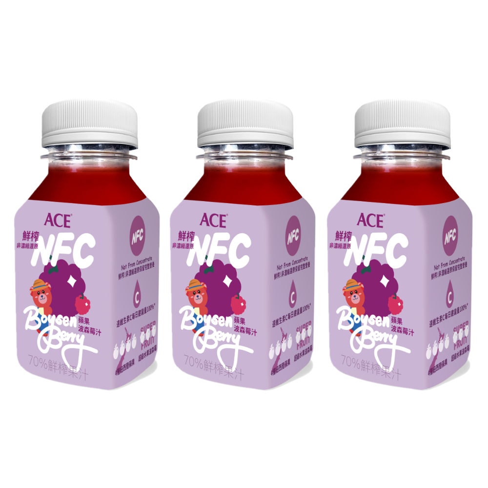 NFC Juice鮮榨蘋果波森莓汁X3瓶