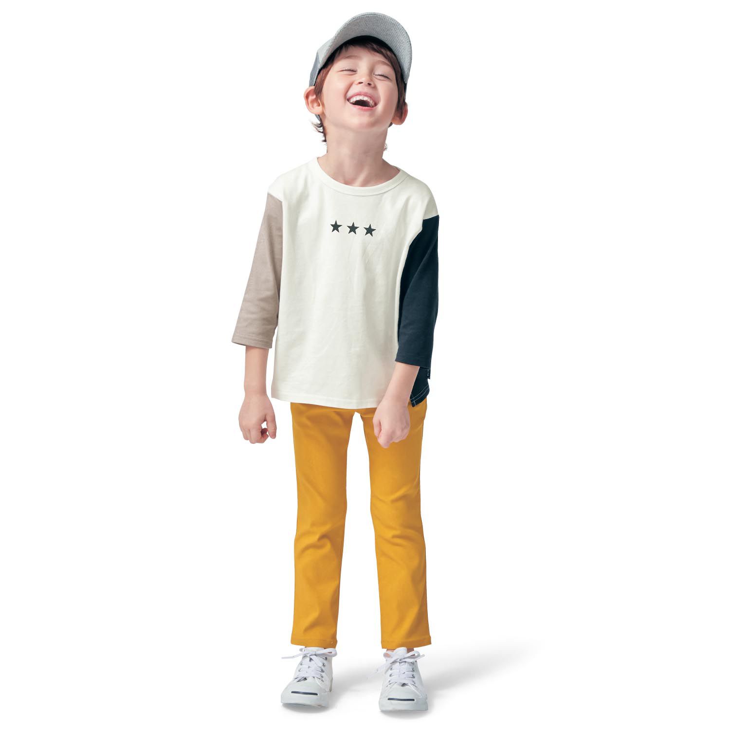 日本千趣會 - GITA 高彈性好動直筒口袋長褲-芥末