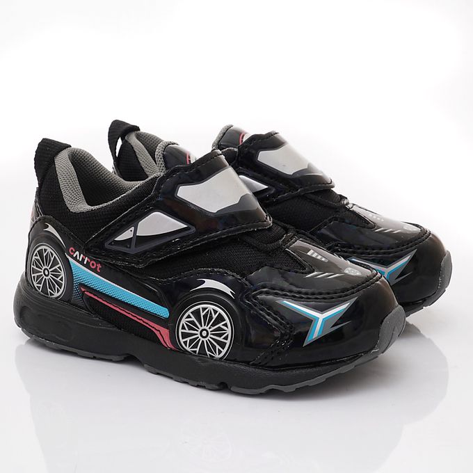 Moonstar日本月星 - 月星CR賽車運動鞋-CRC23286黑-15-19cm(中小童)-運動鞋-黑