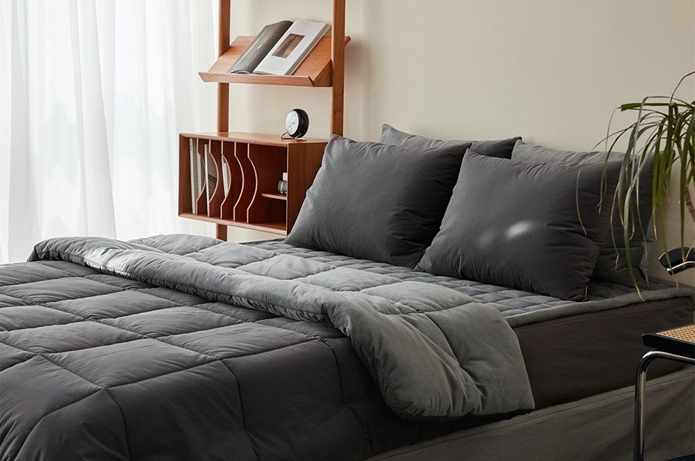 韓國 Maatila - 可水洗刷毛高密度60支棉棉被-芝麻拿鐵