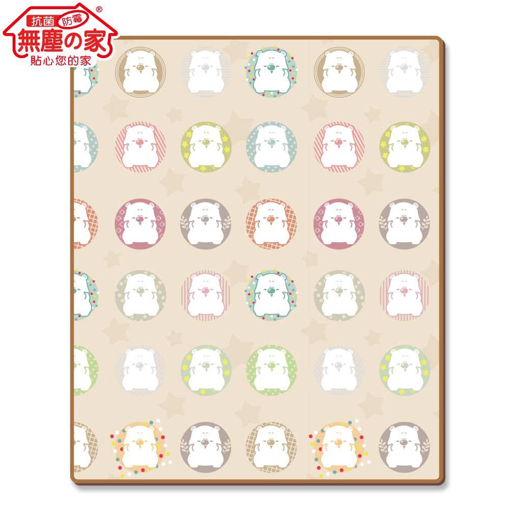 無塵的家 - 捲式地墊-囧熊森林 (180*150*1.5cm)