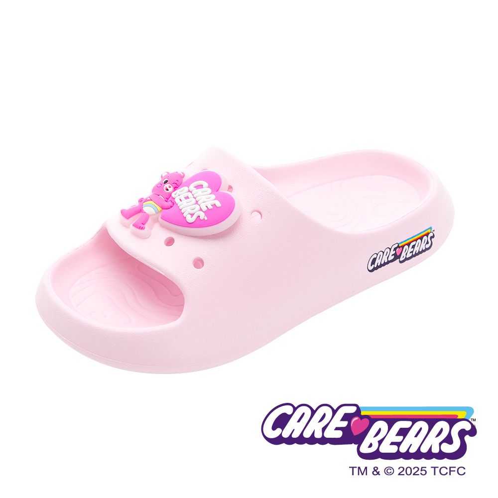 彩虹熊 童鞋 輕量拖鞋 CBKS59913-輕量Q彈材質，穿脫方便、舒適不勒腳-粉紅-(中大童段)