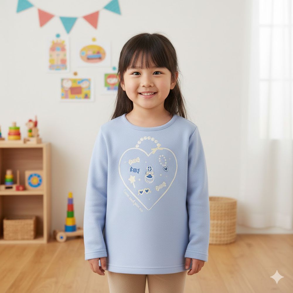 長袖休閒上衣-藍色