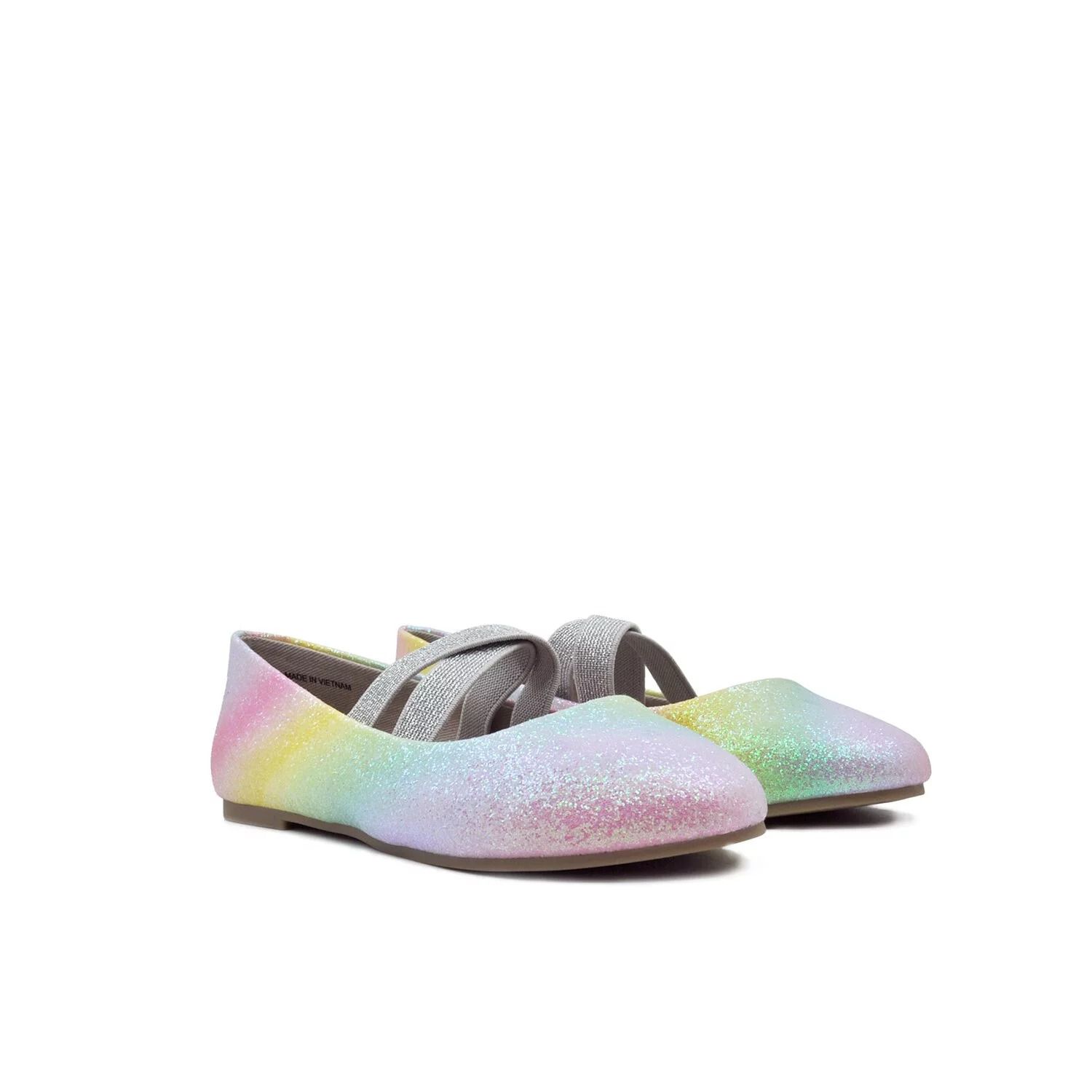 MYSTOCK - 跳躍彩虹公主童鞋-PINK+YELLOW