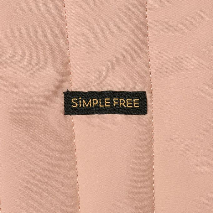 akachan honpo - 寬鬆夾克-超細纖維-桃色