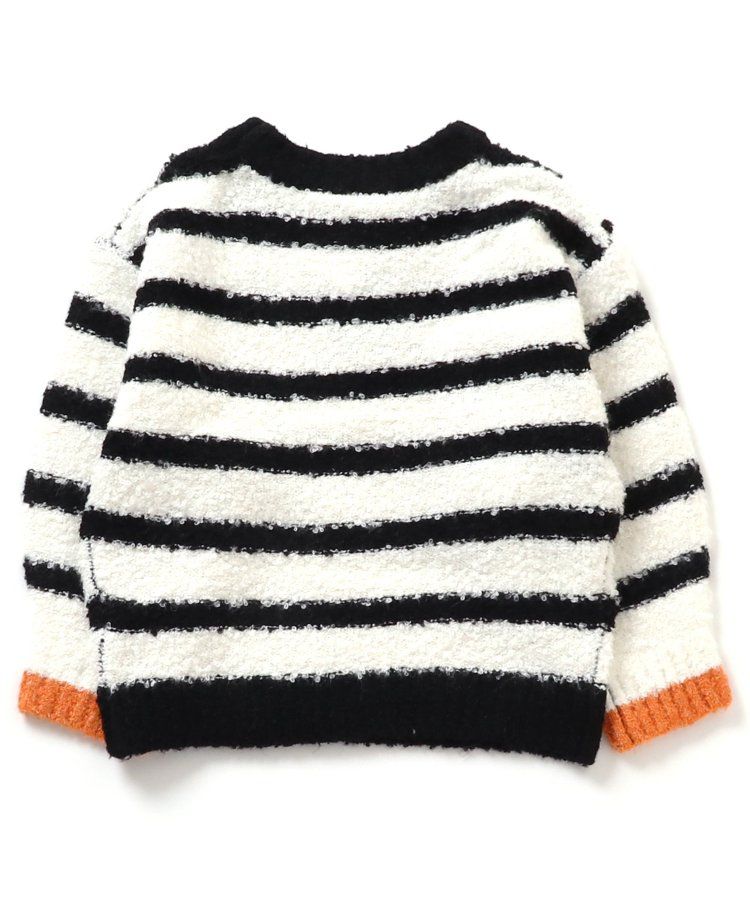 日本 BREEZE - 羊毛混紡明亮針織毛衣-彩虹條紋