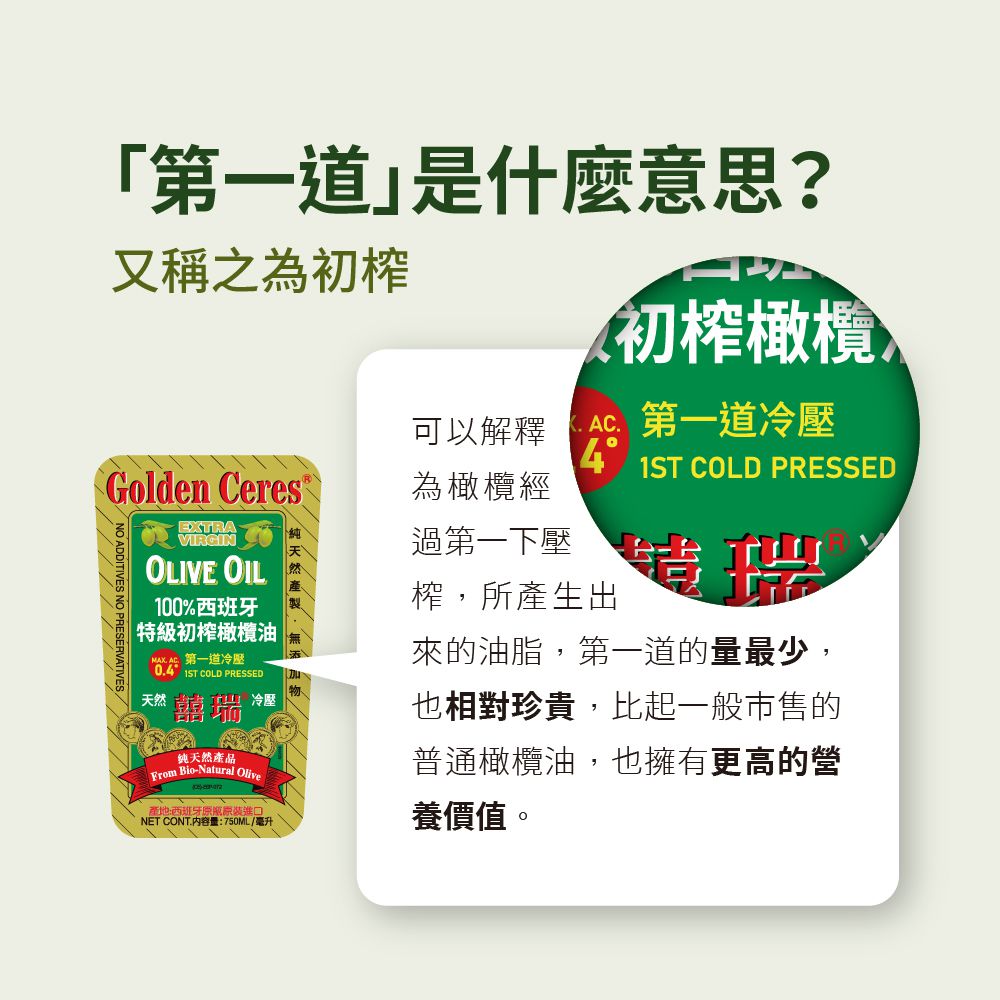 特級冷壓初榨 100% 純橄欖油(750ml)-750ml/瓶
