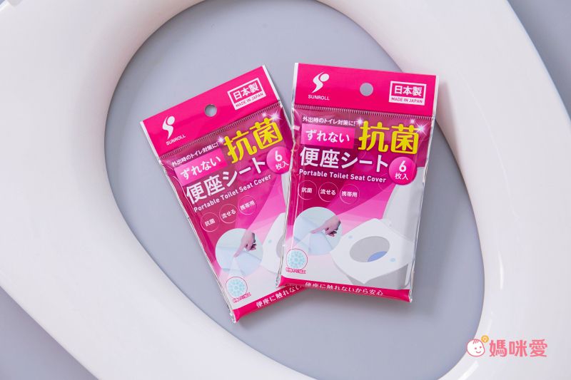 日本代購 - 日本製黏貼式馬桶坐墊紙 輕便隨身包-6枚/包