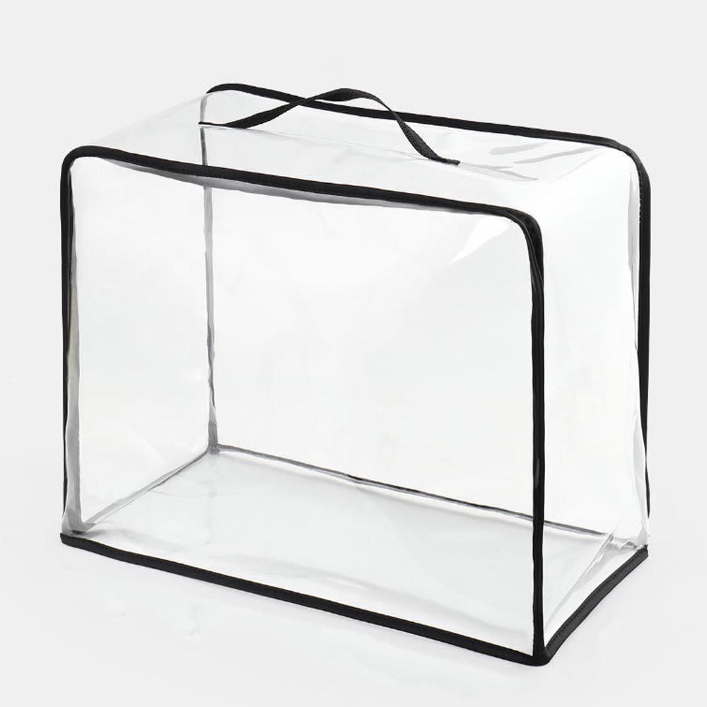 防水透明包包防塵袋/收納袋-方包/斜背包-黑色-36x42x22cm