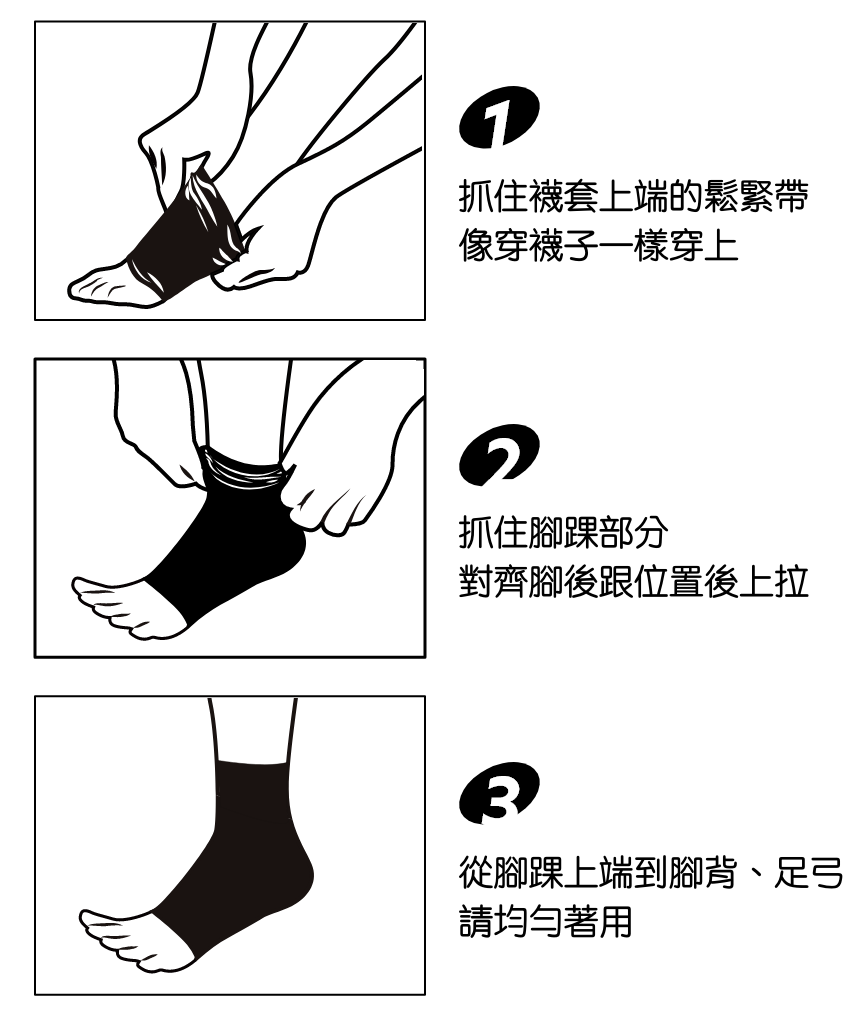 韓國 LOVLOY - 彈力加壓腳踝保護襪套-膚