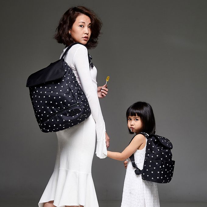 OGG 喔咯 - 寶寶包 親子包 防走失包 媽咪隨身後揹包-幾何趣-排排山丘 (29H*22W*12D)-1入