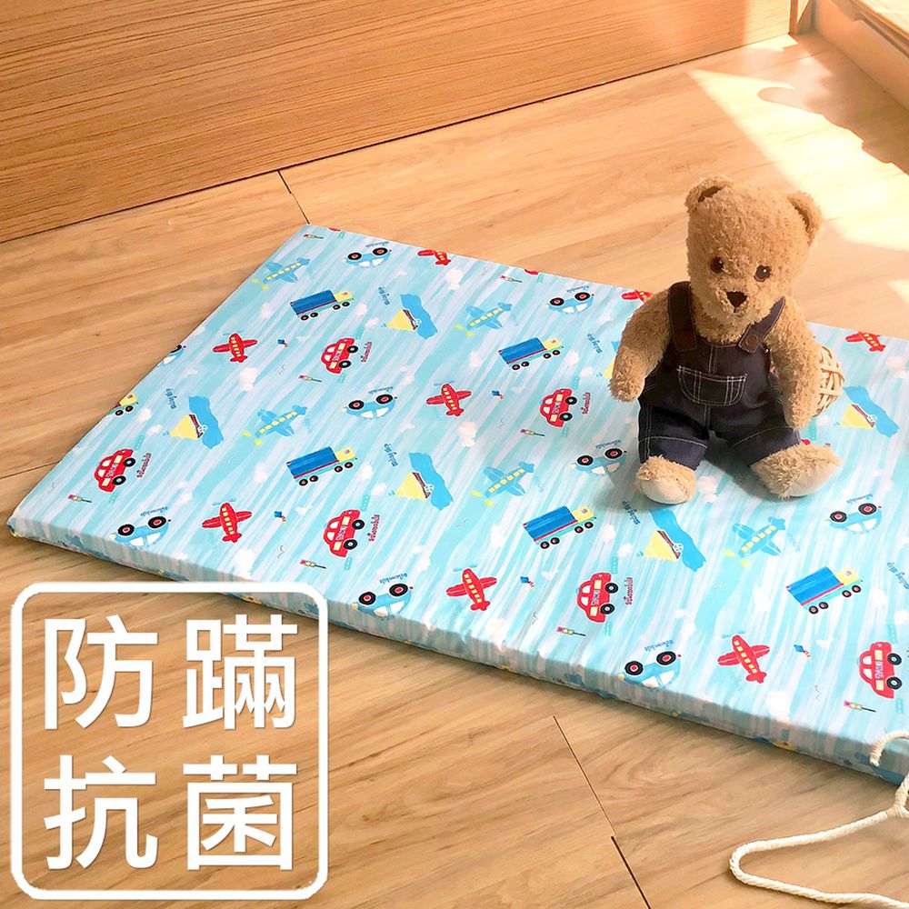 鴻宇 HongYew - 嬰兒幼童乳膠床墊+布套組-夢想號-藍色 (60x120x4 cm)