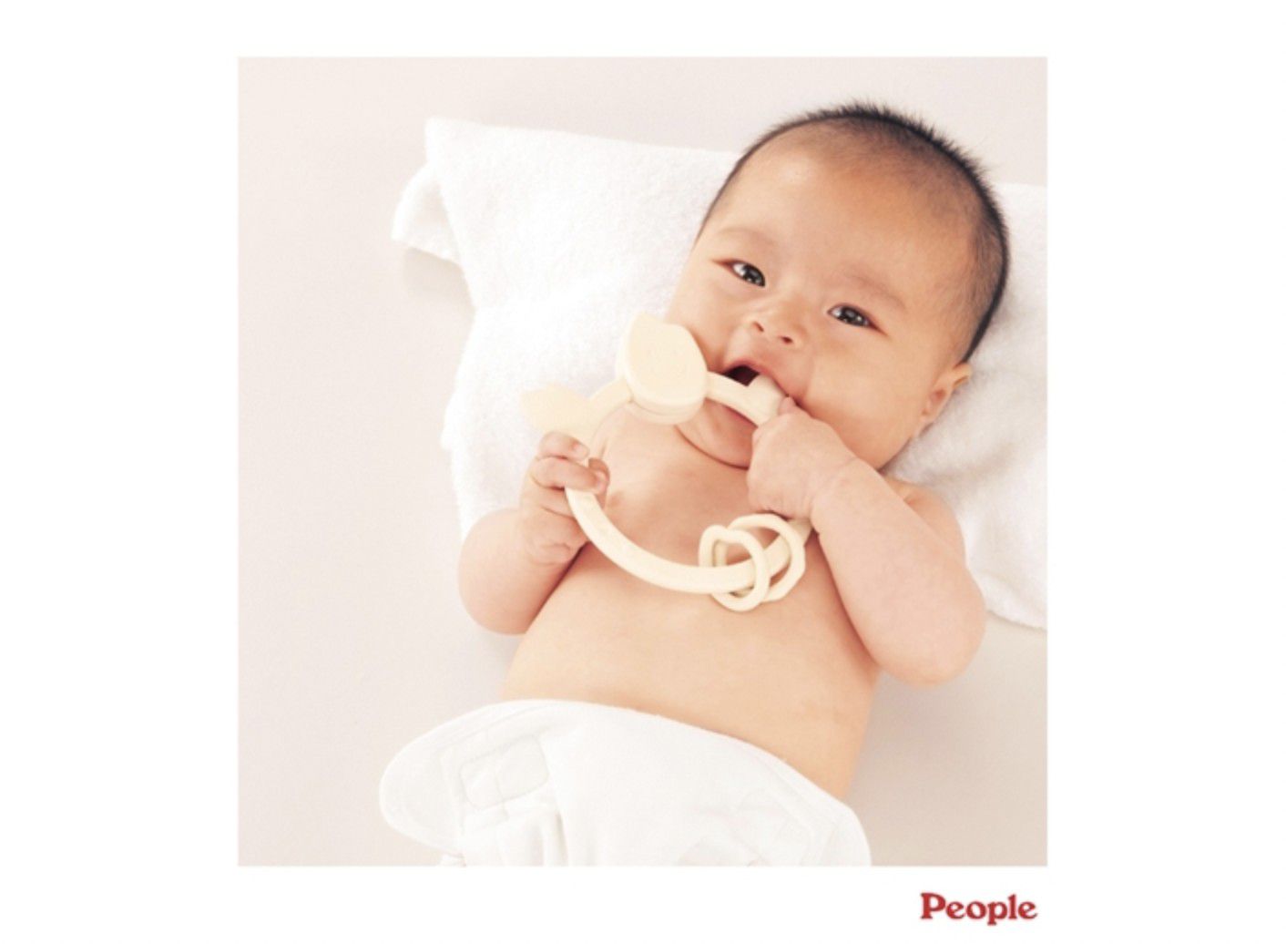 日本 People - 米的環狀咬舔玩具(米製品玩具系列)-0m+