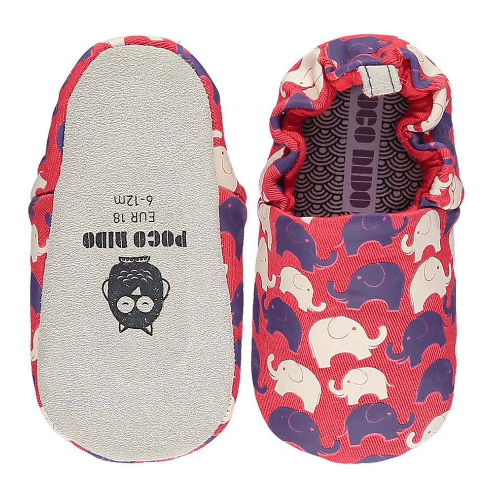英國 POCO NIDO - 手工學步鞋-大象家族