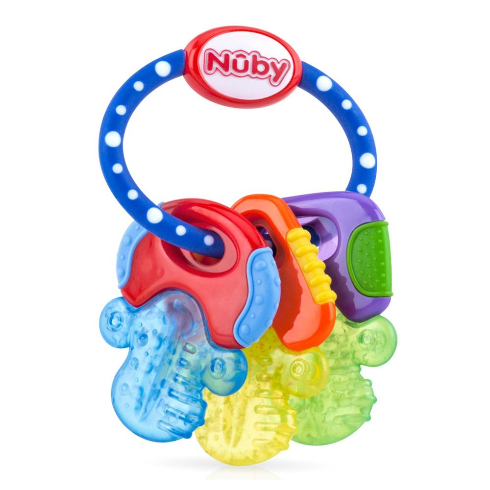 Nuby - 冰膠固齒玩具-鑰匙圈