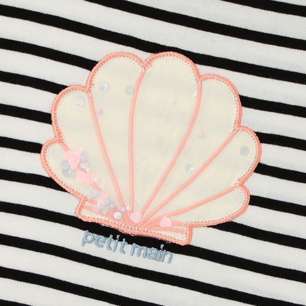 日本 petit main - [接觸冷感]可愛印花短袖上衣-草莓-白