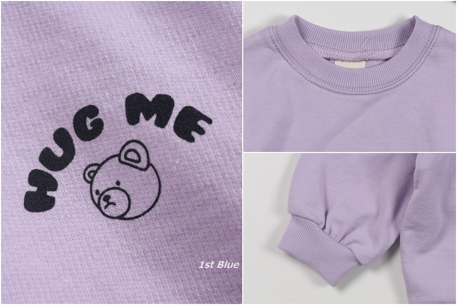 韓國 First Blue - 氣球熊熊T-鵝黃