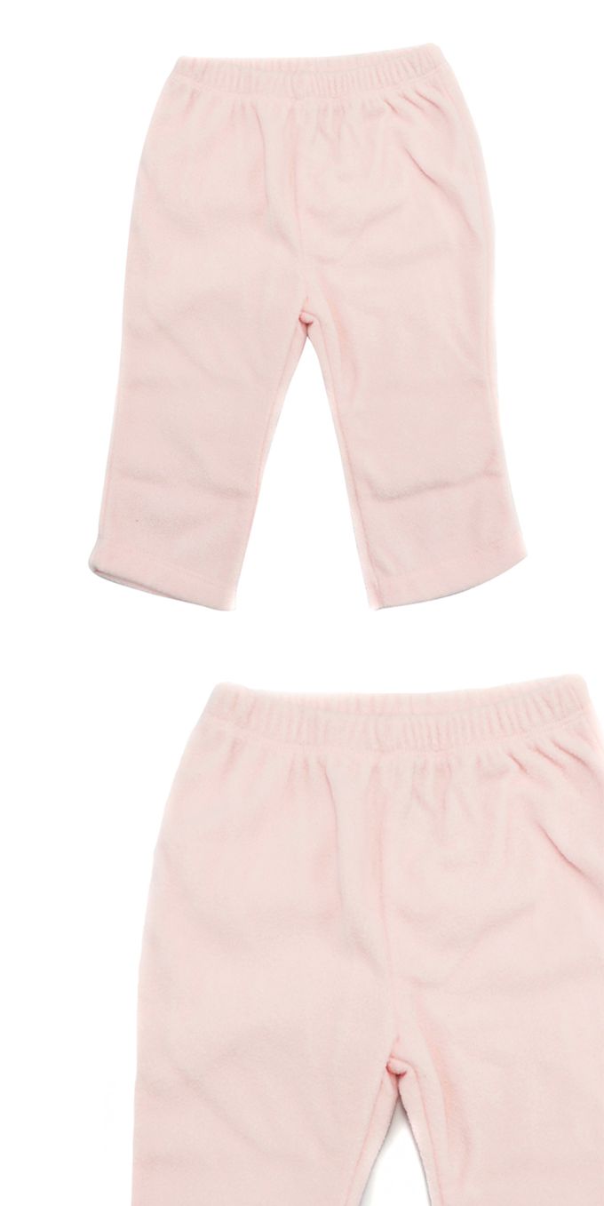 美國 Carter's - 大圓點絨毛連帽外套+短袖包屁衣+長褲3件組 (9 M)