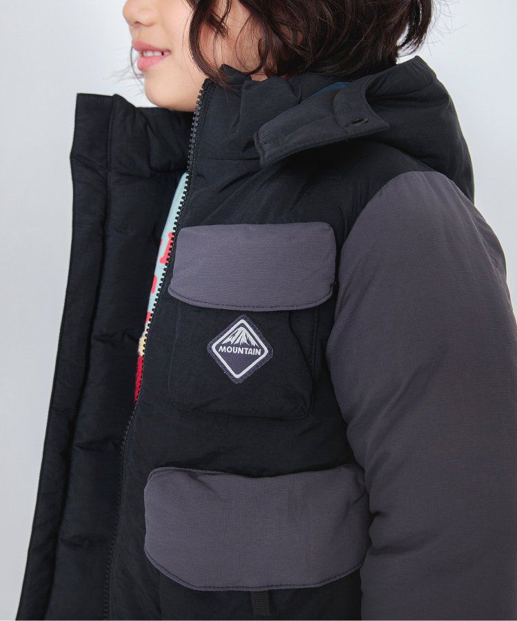 日本 BREEZE - 多口袋頂級保暖鋪棉連帽外套-卡其