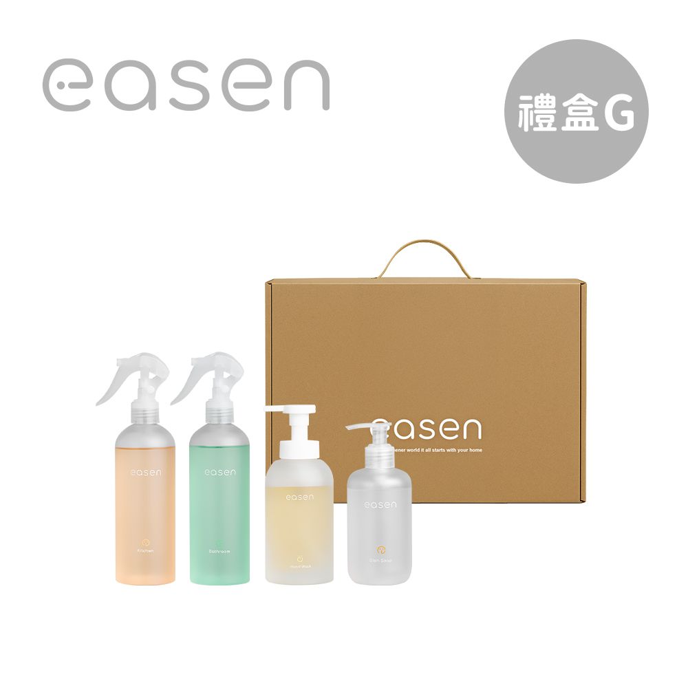 植萃循環禮盒組 居家清潔-(廚房+浴室+洗碗精+洗手乳-柑橘白茶)