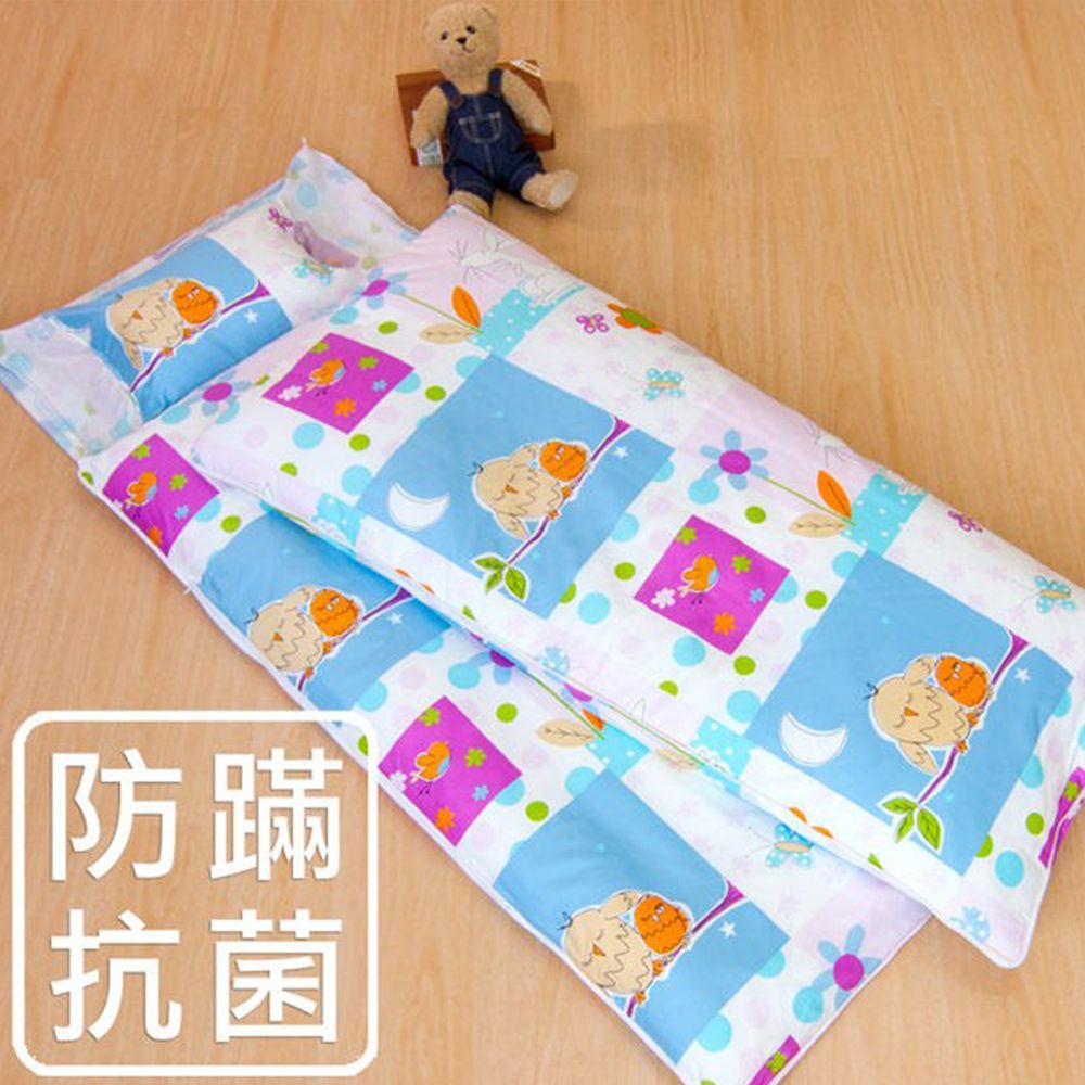 鴻宇 HongYew - 防螨抗菌100%美國棉鋪棉兩用兒童睡袋-晚安貓頭鷹