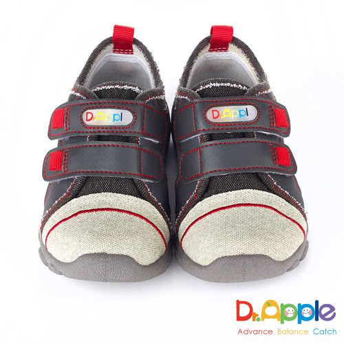 Dr. Apple - 機能童鞋-MIT微笑蘋果帥氣牛仔童鞋-灰