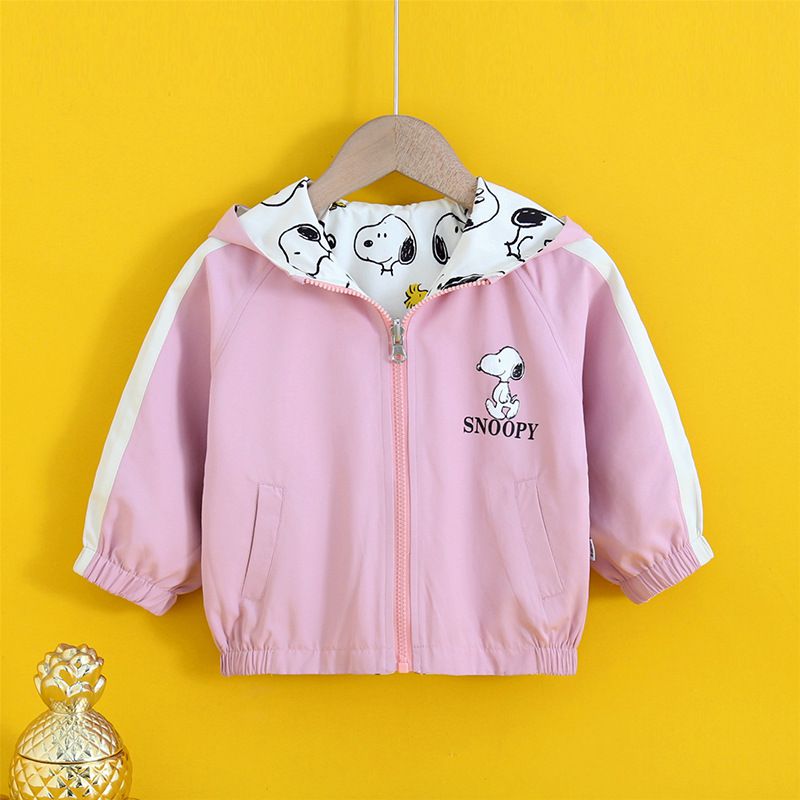 卡通人物史努比雙面穿外套-滿滿SNOOPY-黃色