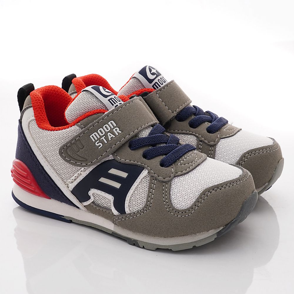 Moonstar日本月星 - HI系列十大機能運動鞋(中小童款)-灰