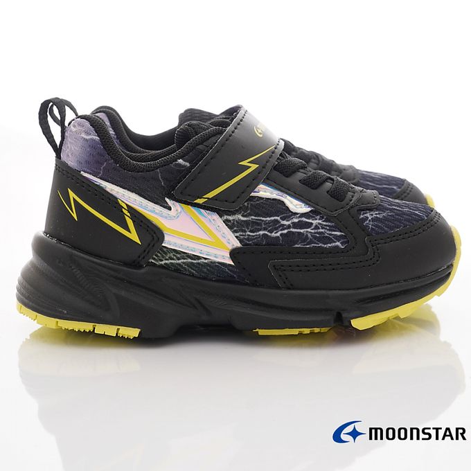 Moonstar日本月星 - 月星MSCN-3E競速運動款(中大童段)-運動鞋-黑