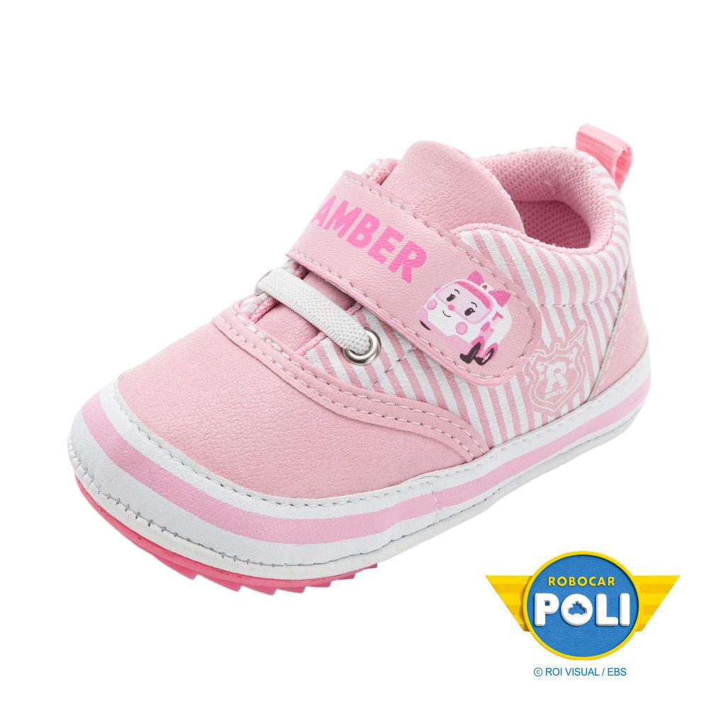POLI 波力救援小英雄 童鞋 寶寶鞋 POKK54713-簡約時尚款式好搭配-粉紅-(寶寶段)