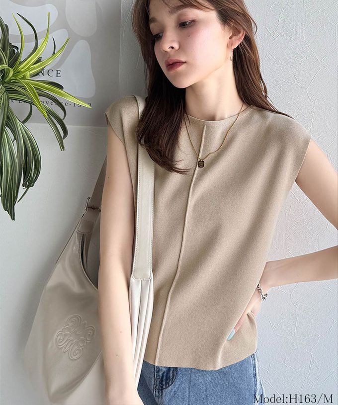 日本 Classical Elf - 夏季清爽感法式袖針織上衣-莓果粉