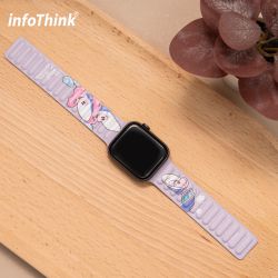 InfoThink - 【社群私密價】小牡蠣系列 for Apple Watch 磁吸錶帶(紫)