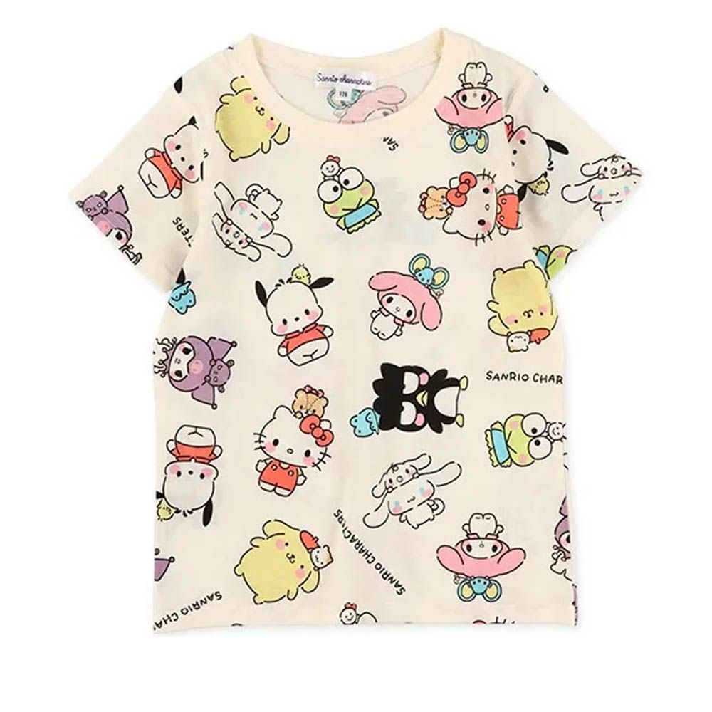 人氣印花短袖上衣-三麗鷗大集合-白