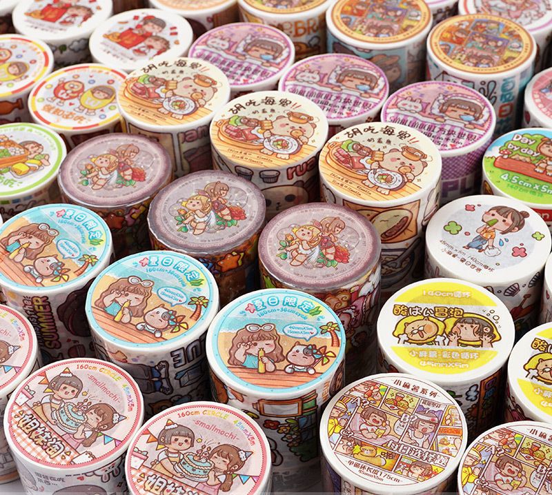 小麻糬手帳膠帶-魔幻世界(紙質款) (240cm)