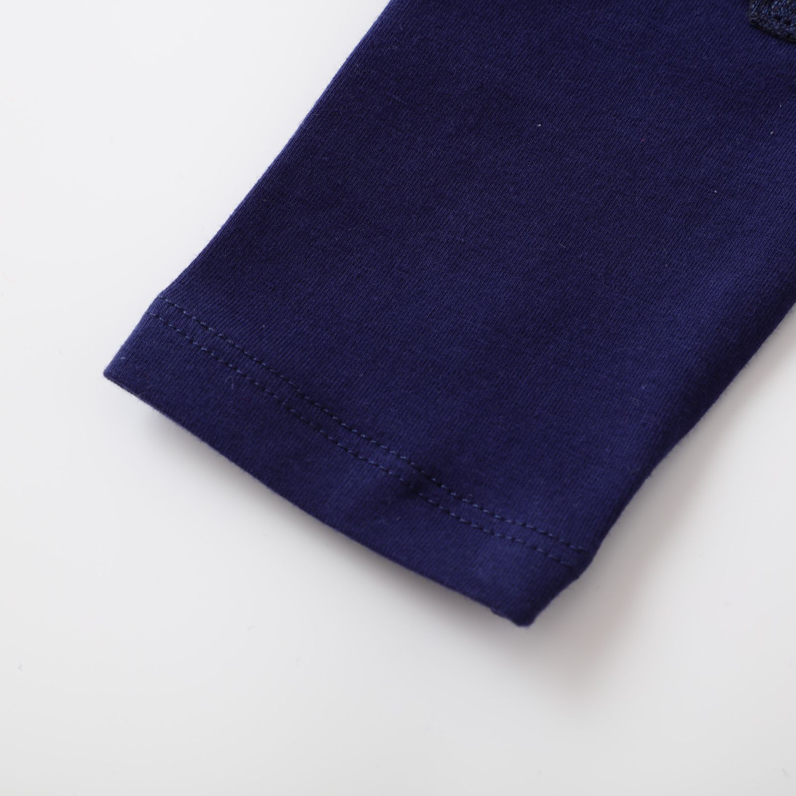 Jumping meters - 可愛刺繡立體腰鬆緊內搭褲-大象與長頸鹿-深藍色