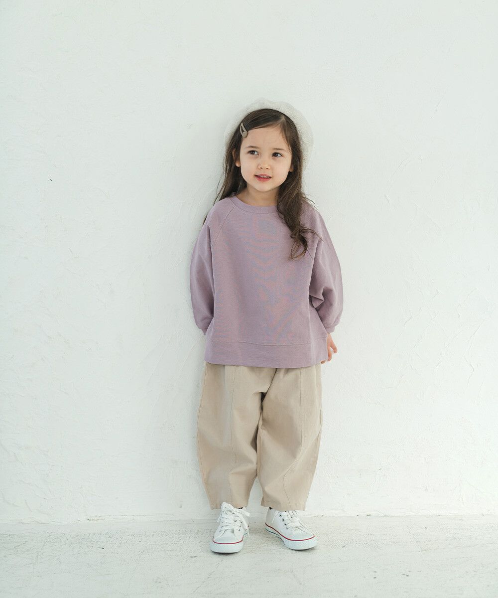 日本 riziere - 純棉Oversize風大學T-薰衣草