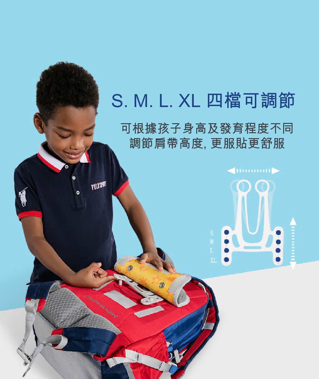 MoonRock - 護脊書包-SP300-紫色-建議身高135-170cm (43X27.5X16.5cm)