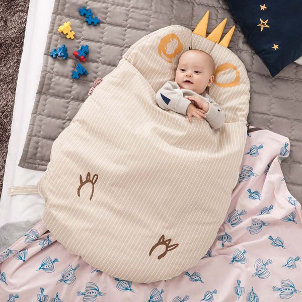 韓國Daby - 小怪獸嬰兒睡袋-堅果Nuty(淺褐) (適用：1~18個月，尺寸： 64 x 91 公分)