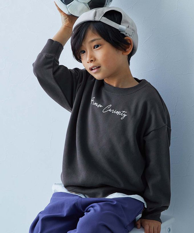 日本 devirock - 熱銷定番 印花縮口長袖上衣-香蕉-酒紅