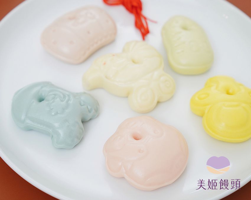 美姬饅頭 - 寶寶收涎饅頭-6入-20g/顆