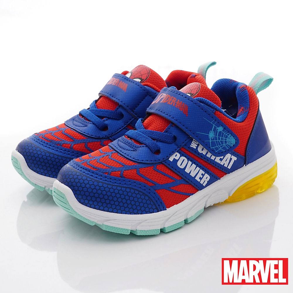漫威MARVEL - 台灣製蜘蛛人電燈運動鞋(中小童段)-運動鞋-紅藍