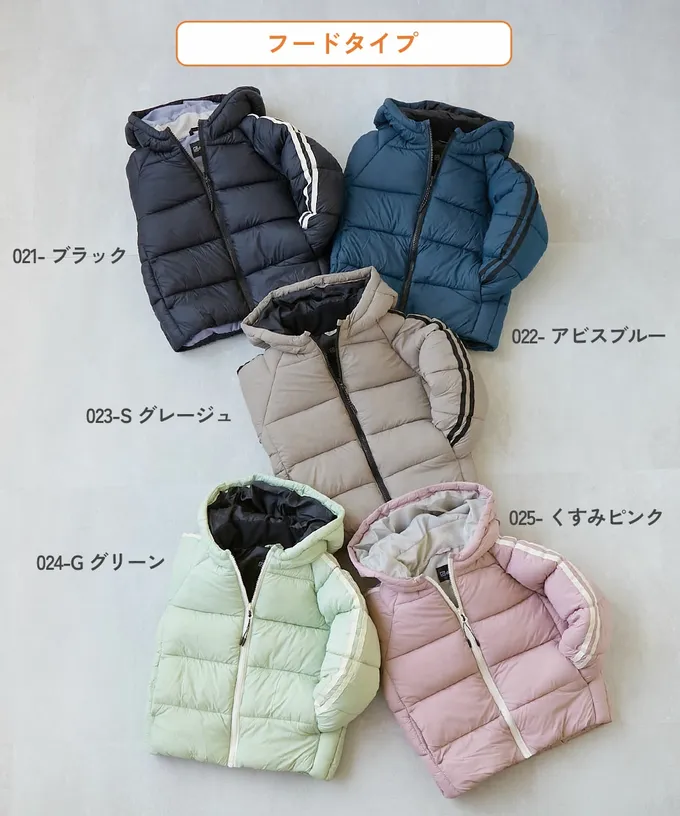 日本 devirock - 可機洗 輕量連帽保暖羽絨外套-袖子線條-深藍