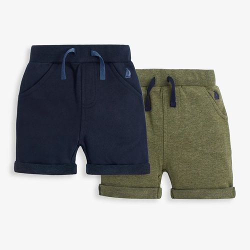 超優質嬰幼兒/兒童100% 純棉綁繩短褲2入組-卡其色