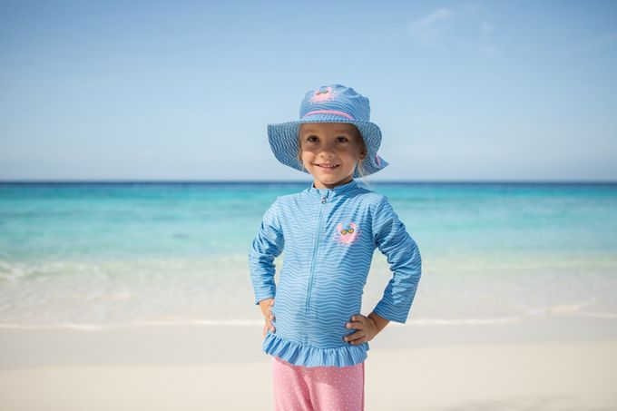 德國Playshoes - 抗UV防曬水陸兩用漁夫帽-螃蟹