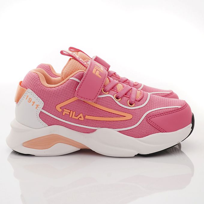FILA - FILA輕量慢跑運動鞋-3-J812X-515桃(中大童段)-運動鞋-桃