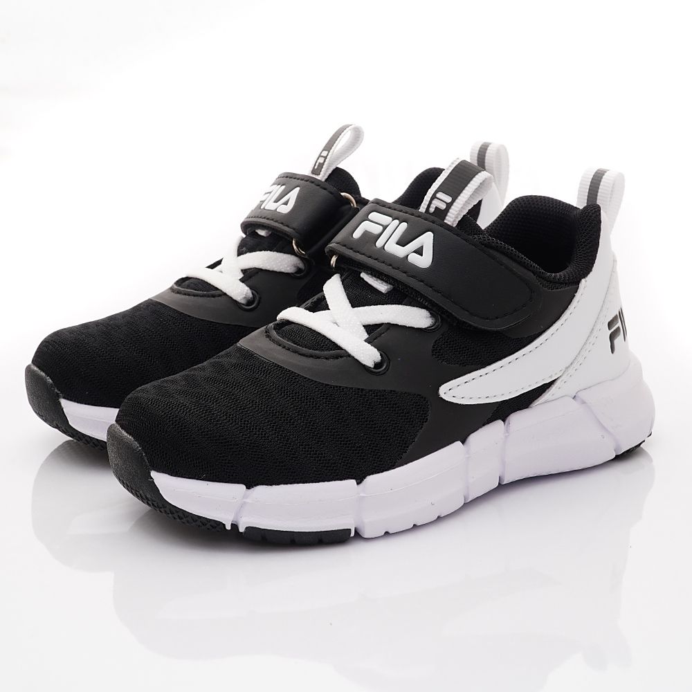 FILA - 輕量慢跑運動鞋2-J430X-011黑白(中大童段)-運動鞋-黑白
