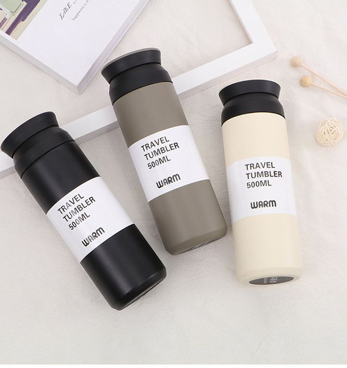 日本 FOREVER - (買一送一) 日式304不鏽鋼真空保溫瓶500ML