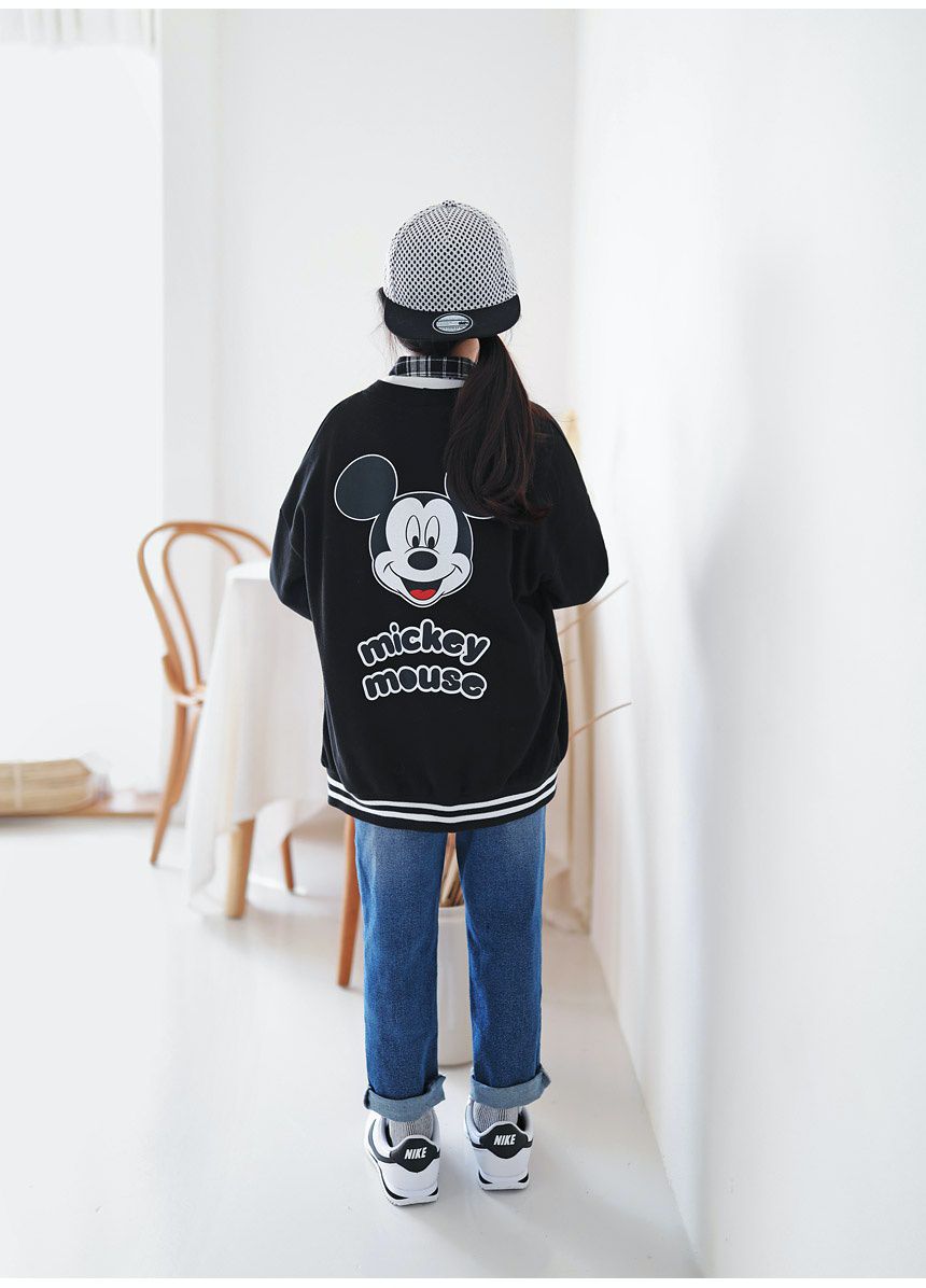 韓國 J KIDS - 黑色米奇針織衫