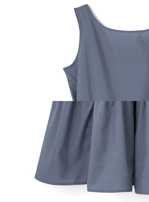 日本 GRL - 清新蛋糕層次無袖兩件式洋裝-奶茶棕