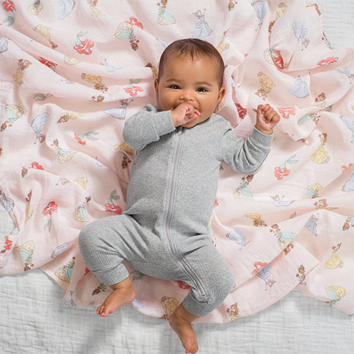 Aden+Anais - 4入紗布巾組-迪士尼公主4入紗布巾組 (112x112公分)